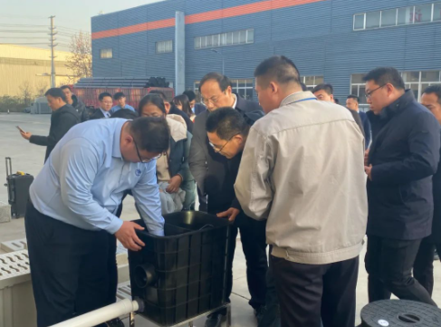 淄博市农村生活污水治理现场观摩会在我公司召开(图6)